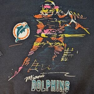Miami Dolphins 1991 Vintage Sweatshirt Size Lg ....Rare!!!!!!